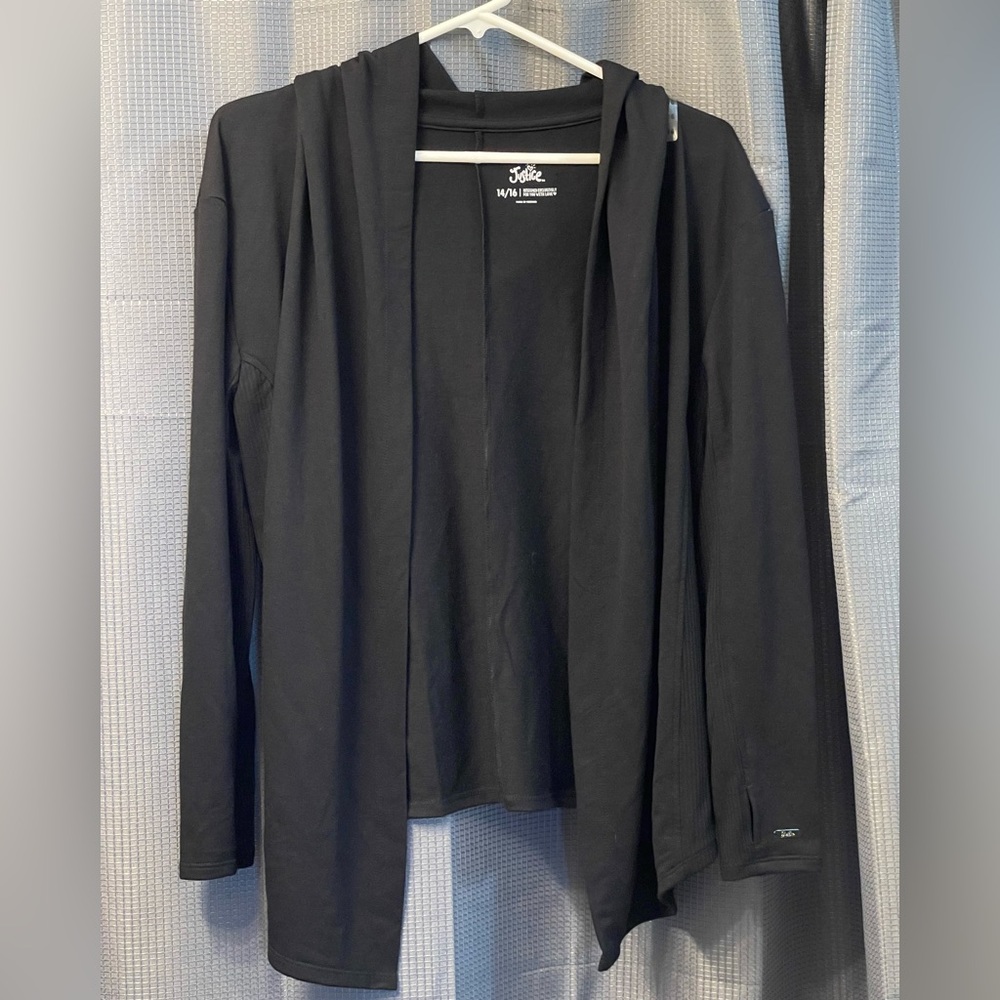 Girl’s Justice Hooded Open Front Cardigan NWT